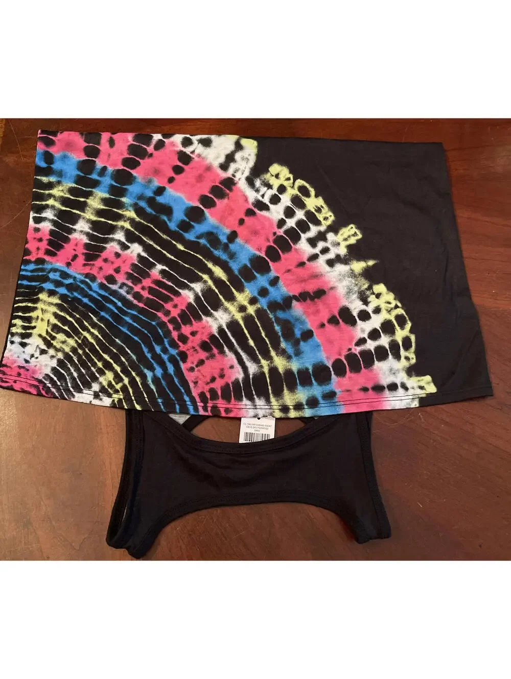 Justice Girls Size 8 Black Tie Dye Gown Or Tshirt Dress! NWT! M628